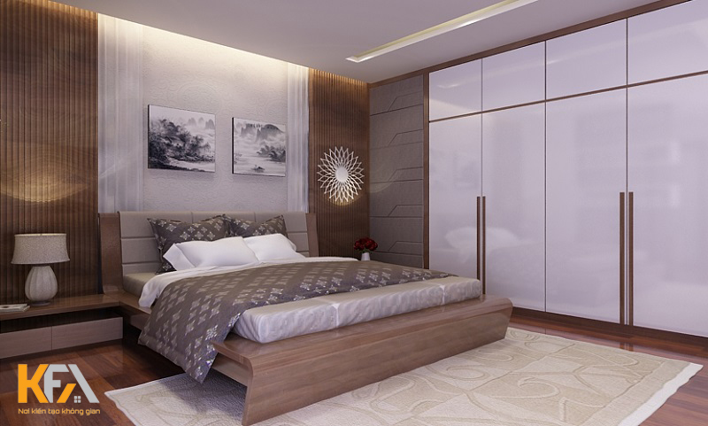 12 mẫu trang trí ốp vách gỗ đầu giường cho phòng ngủ đẹp hiện đại