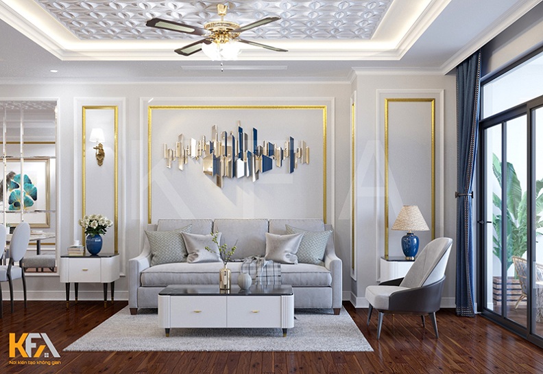 Thiết kế chung cư 110m2 tân cổ điển