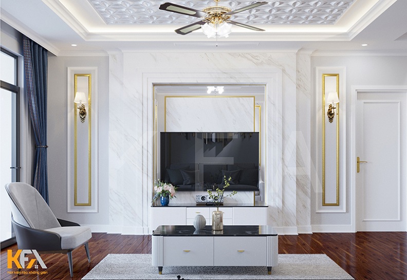Thiết kế chung cư 110m2 tân cổ điển