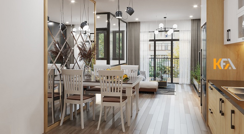 Mẫu thiết kế chung cư 60m2