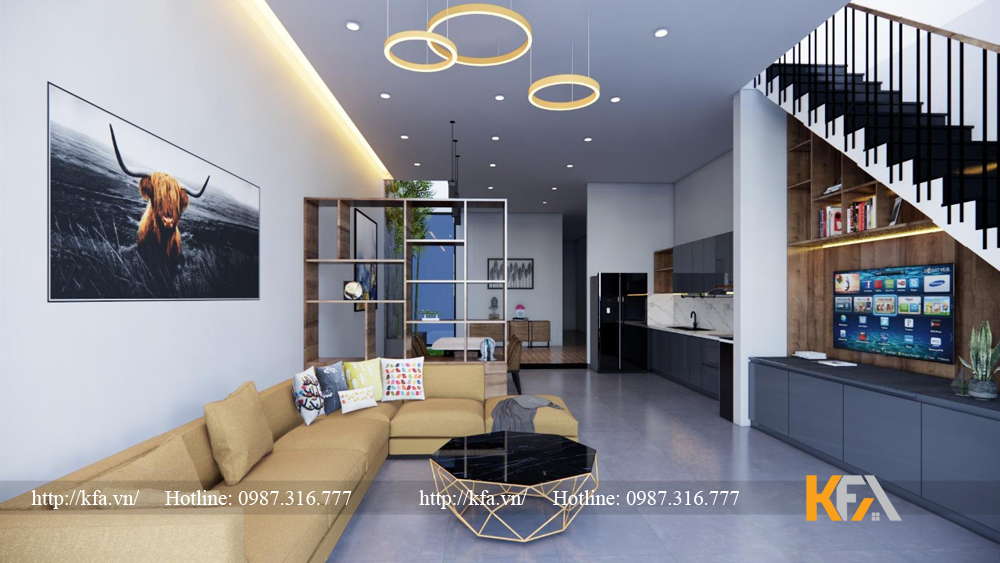 Thiết kế nội thất nhà phố Nguyễn Khang- Anh Đức
