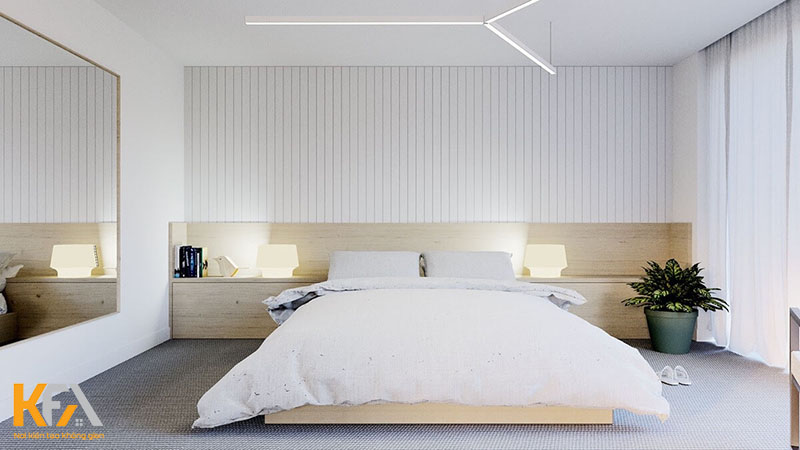 Phòng ngủ 17m2 thiết kế theo phong cách tối giản