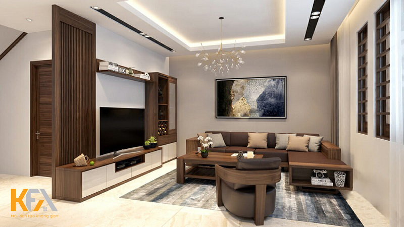 Với phòng khách hiện đại thì những mẫu sofa cho phòng khách kiểu dáng đơn giản là hợp lý