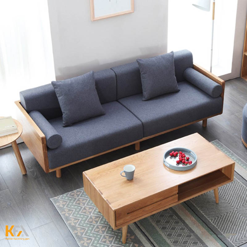 Bộ sofa gỗ công nghiệp mẫu 7