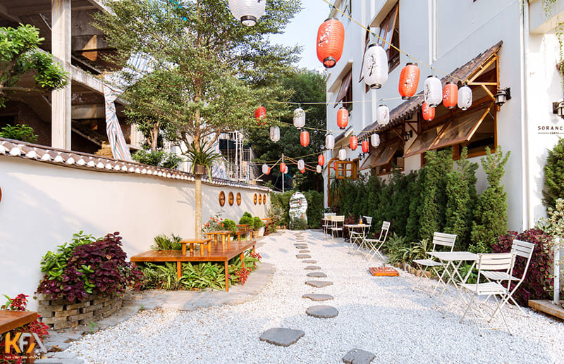 Quán cafe sân vườn phong cách Nhật Bản được nhiều người yêu thích