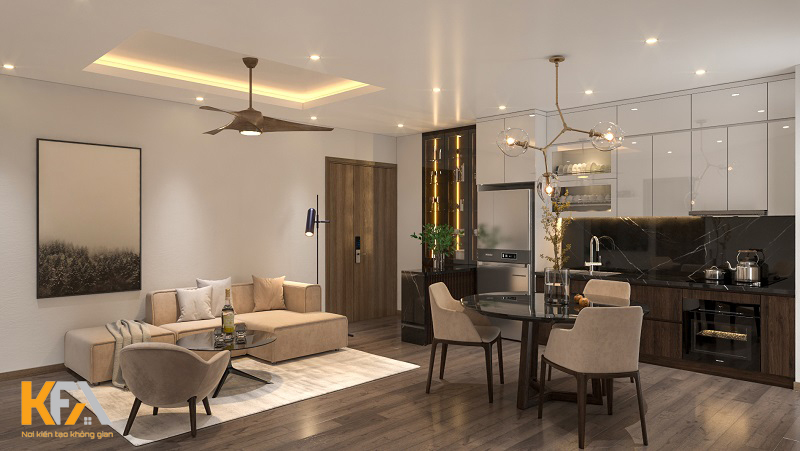 Thiết kế nội thất chung cư 2 phòng ngủ tại Times City – Anh Trung