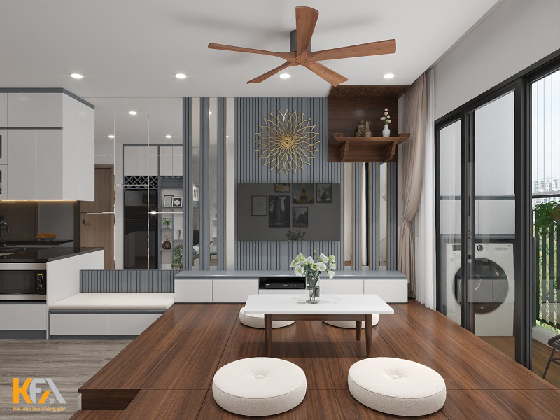 Thiết kế thi công nội thất căn hộ chung cư Vincity Gia Lâm – 65m2