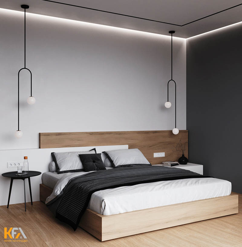Thiết kế phòng ngủ 9m2 theo phong cách tối giản cho cặp vợ chồng