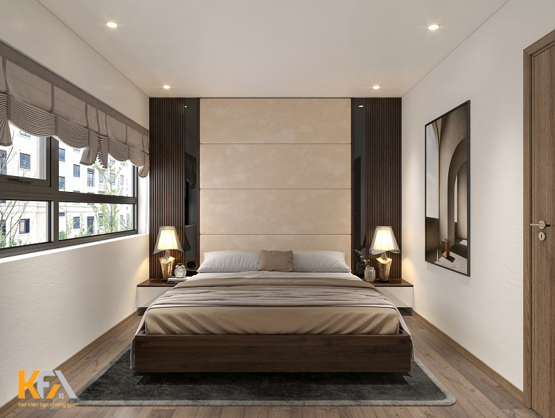 Một căn phòng ngủ hiện đại chắc chắn không thể thiếu vách ốp đầu giường