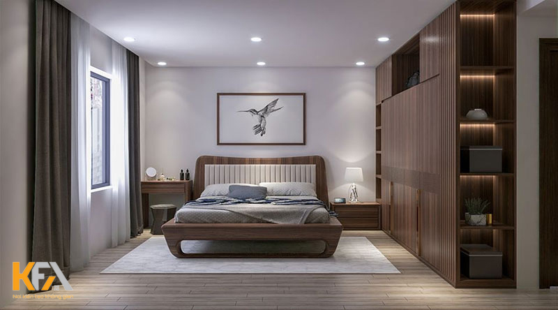 Thiết kế nội thất phòng ngủ biệt thự hiện đại