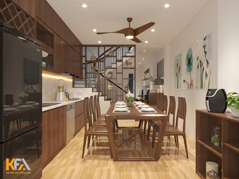 Mẫu thiết kế nội thất nhà phố 3 tầng cực đẹp & giá rẻ – CĐT Chị Ngọc
