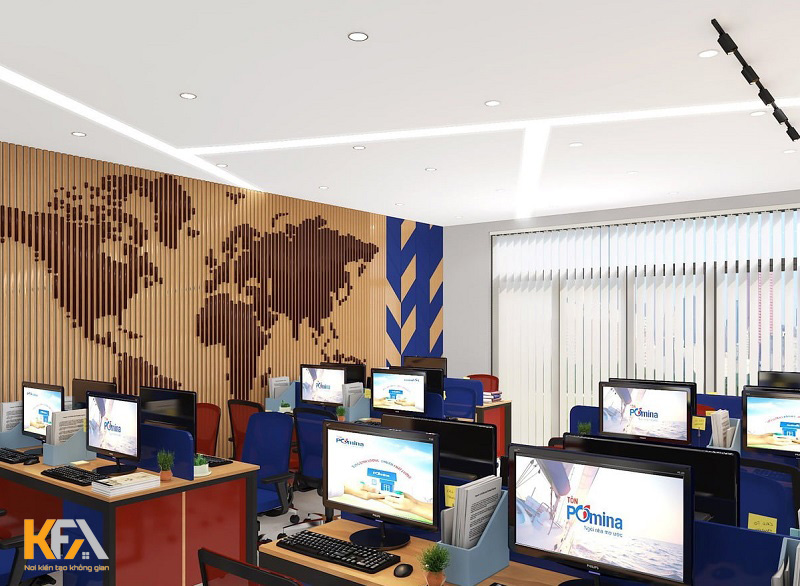 Mẫu thiết kế nội thất văn phòng Pomina – Hà Đông