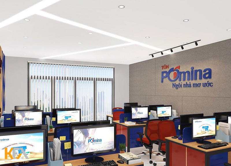Mẫu thiết kế nội thất văn phòng Pomina – Hà Đông