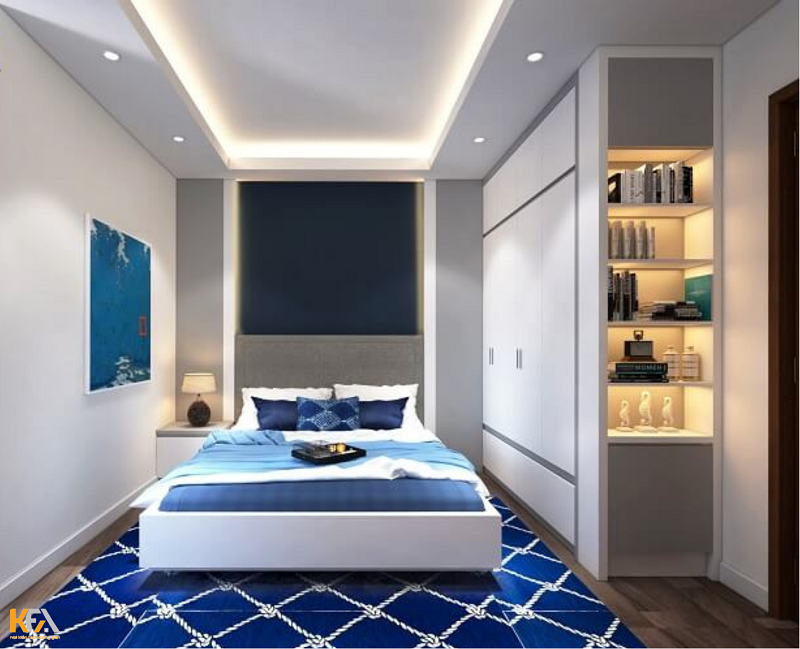 Thiết kế phòng ngủ bố mẹ với tủ tường ấn tượng