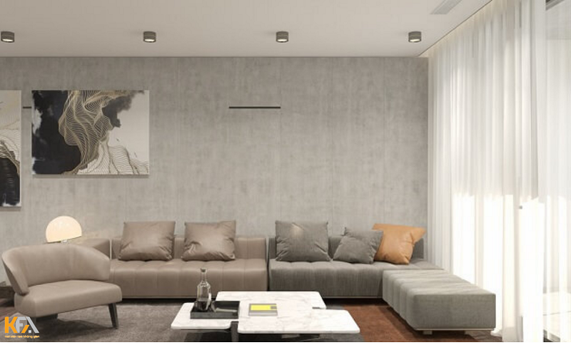 Thiết kế nội thất căn hộ chung cư 65m2 - 2 phòng ngủ ấn tượng