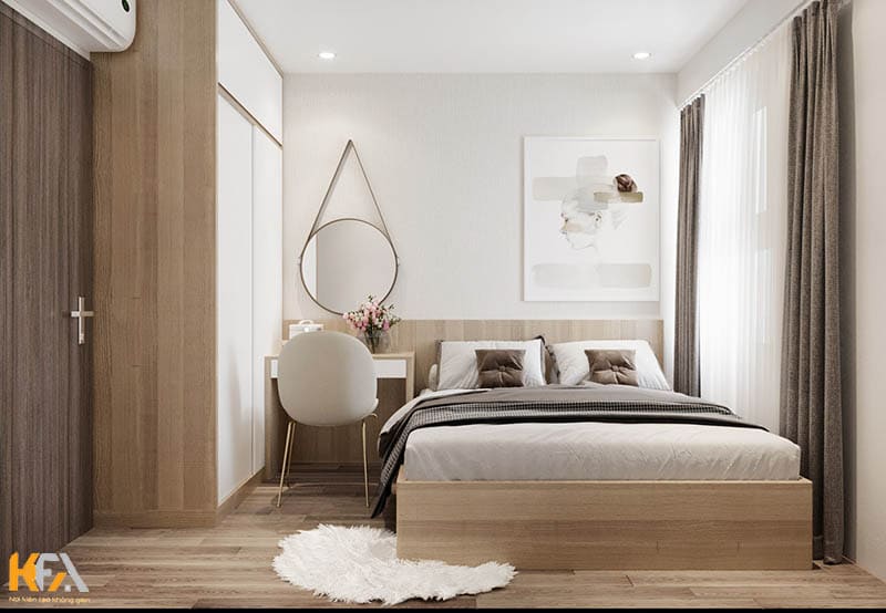 Phòng ngủ phong cách đơn giản, nhẹ nhàng