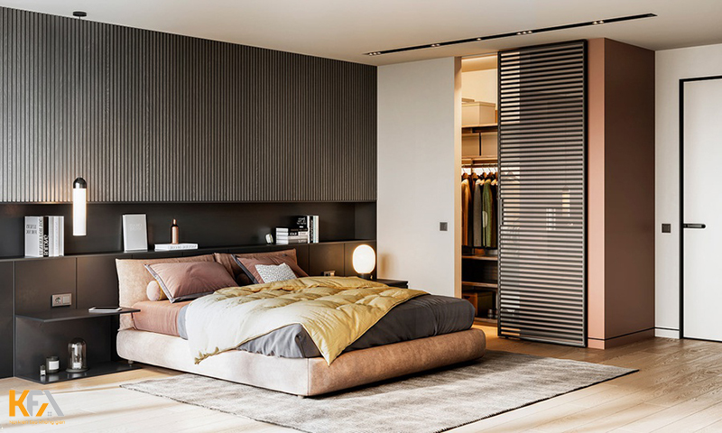 Mẫu phòng ngủ chung cư cho vợ chồng thiết kế đơn giản