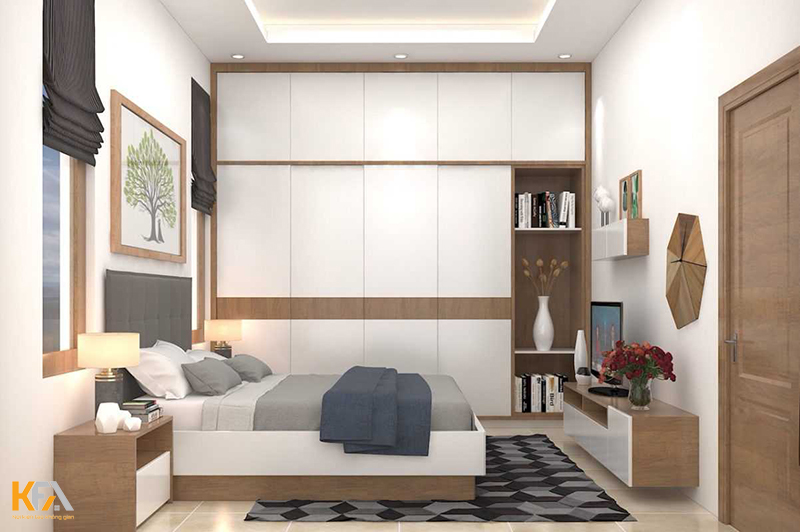  Mẫu thiết kế chung cư 2 phòng ngủ phong cách hiện đại, tối giản-03