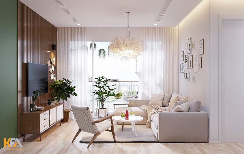Mẫu thiết kế nội thất chung cư 70m2 phong cách Bắc Âu-02
