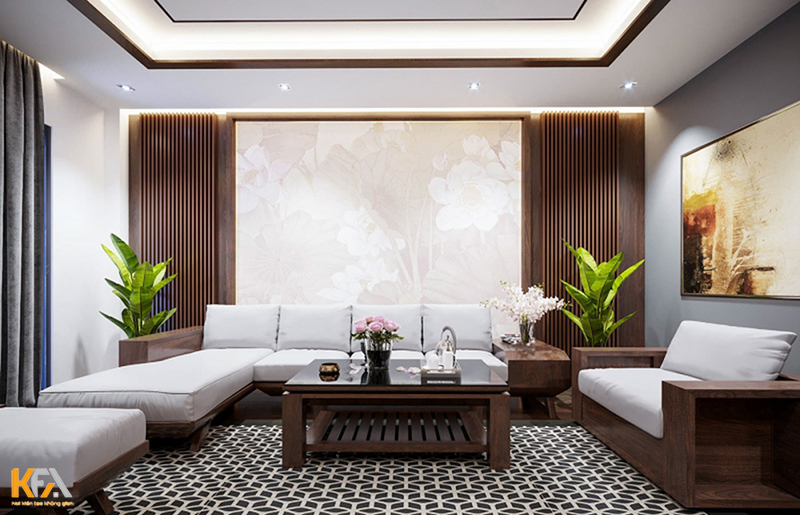Thiết kế nội thất căn hộ chung cư 150m2 hiện đại tone màu gỗ trung tính