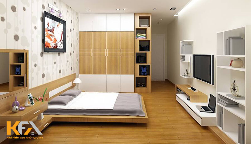 Thiết kế nội thất phòng ngủ nhà ống với những thiết bị đa năng, tiết kiệm diện tích