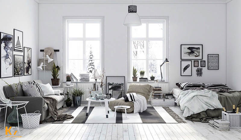 Thiết kế nội thất chung cư 150m2 Scandinavia