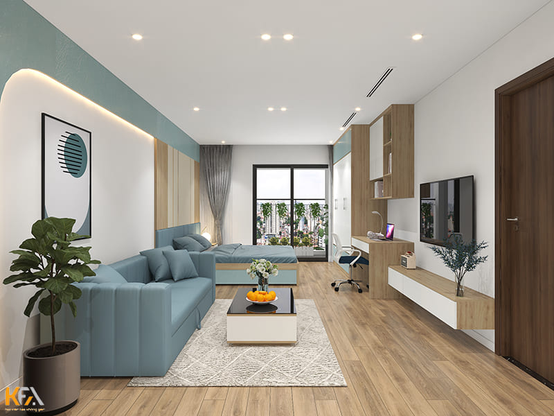 Mẫu thiết kế căn hộ Studio đẹp, ấn tượng nhất 2022