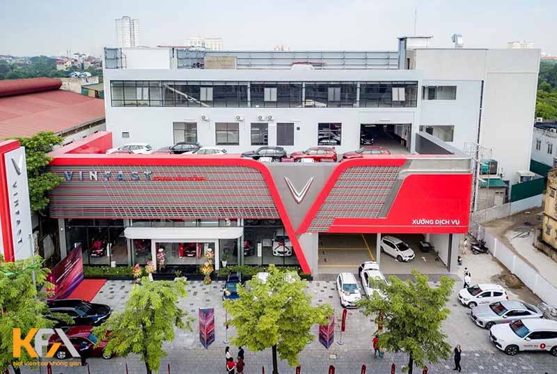 Thiết kế nội thất showroom ô tô cho hãng Vinfast