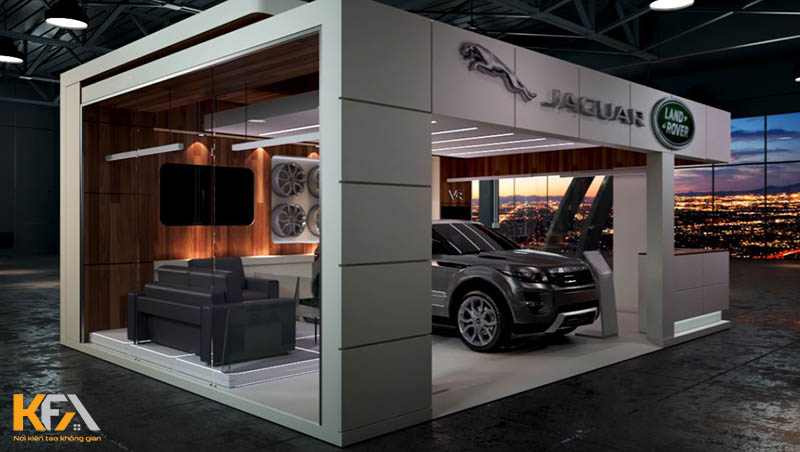 Thiết kế showroom Jaguar hiện đại, đẳng cấp