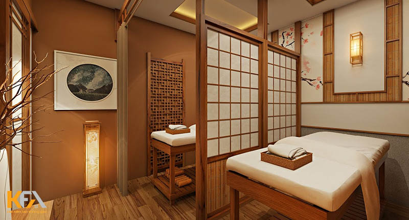 Thiết kế spa mini tại nhà mang hơi hướng hoài cổ, mộc mạc