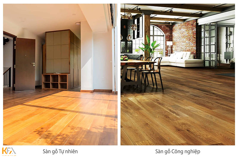 So sánh sàn gỗ tự nhiên với sàn gỗ công nghiệp