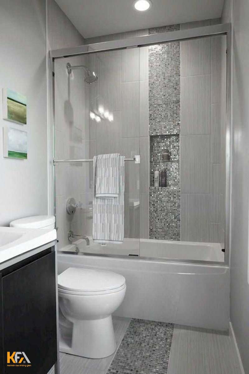 Thiết kế nội thất phòng tắm 2m2 - mẫu 2