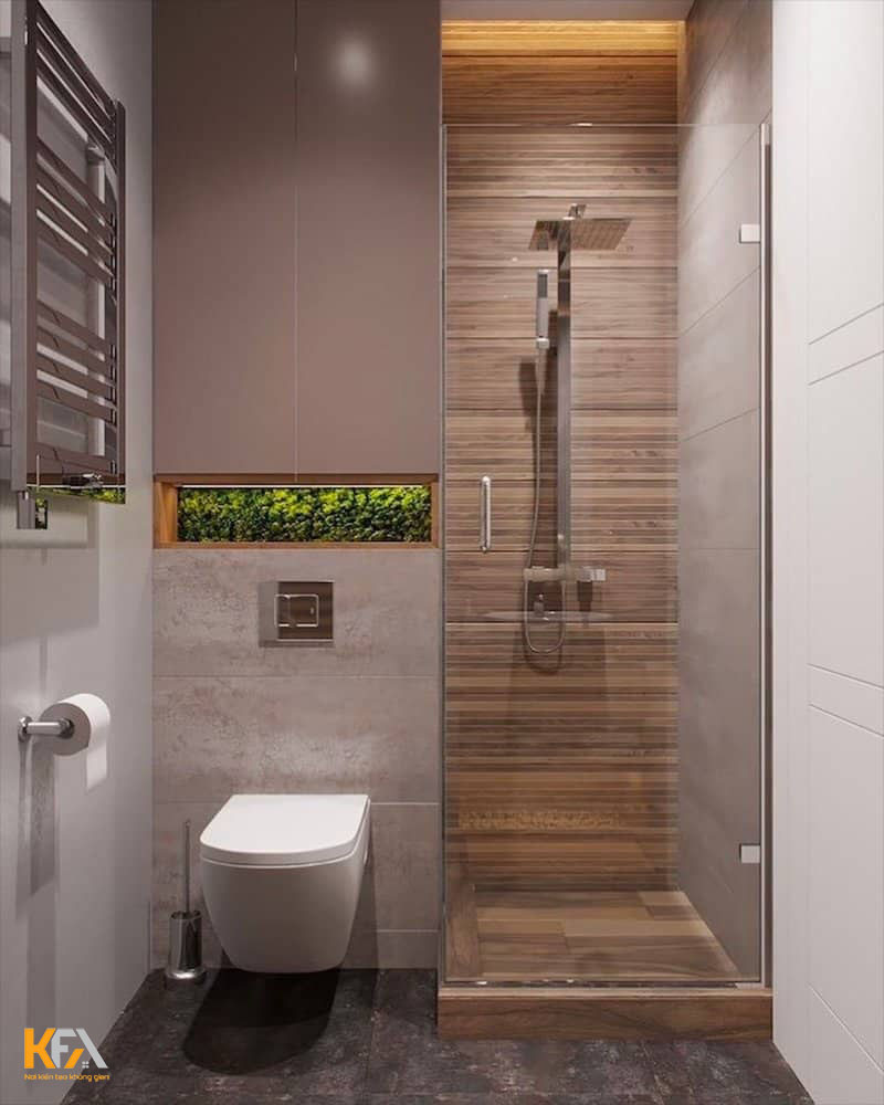 Thiết kế nội thất phòng tắm 2m2 - mẫu 3