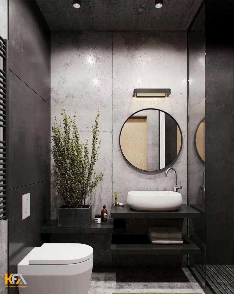 Thiết kế nội thất phòng tắm 3m2 - mẫu 3