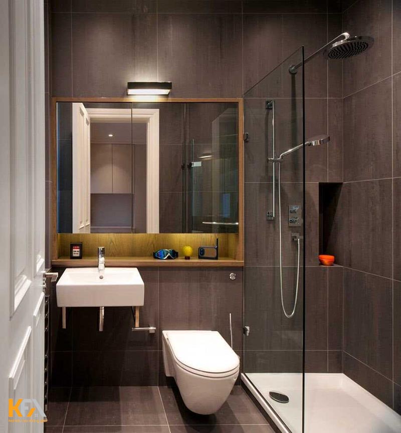 Thiết kế nội thất phòng tắm 5m2 - mẫu 2