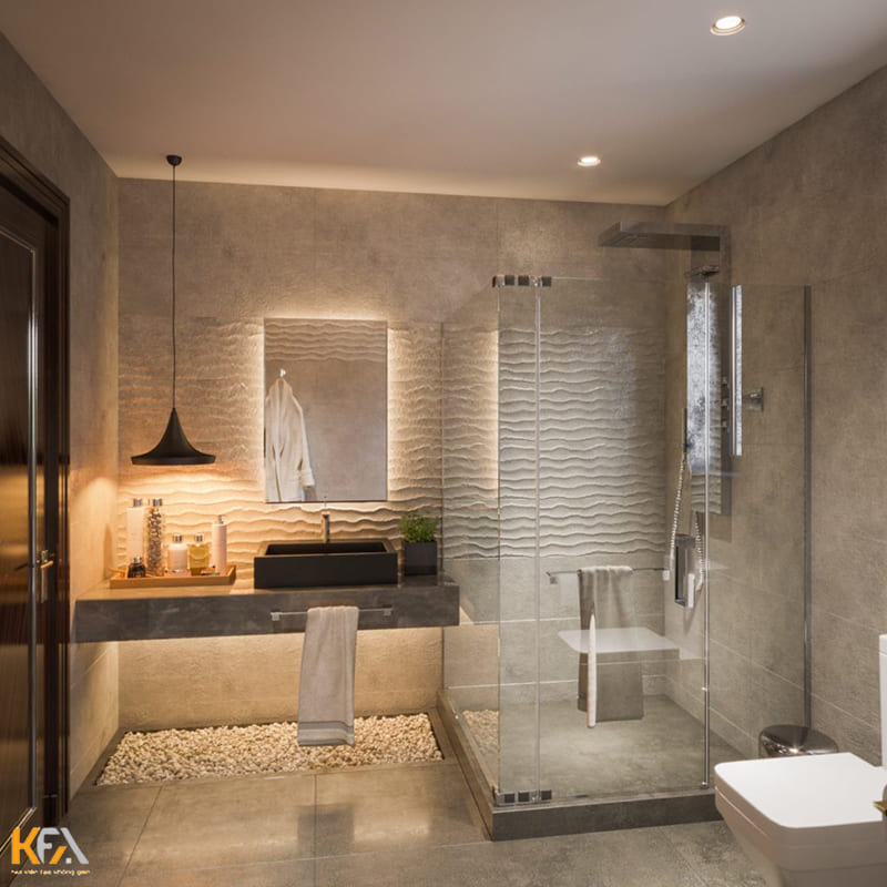 Phòng tắm kính mục đích đảm bảo sự khô thoáng, sạch sẽ cho không gian phòng tắm, nhà vệ sinh
