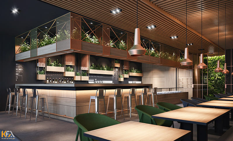 Mẫu thiết kế quầy bar cafe đẹp, hút khách nhất 2023