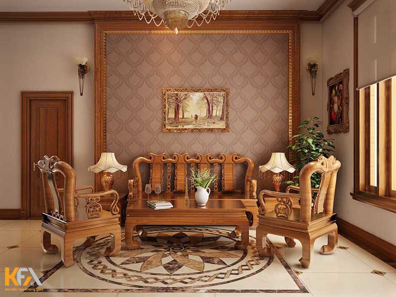 Ưu nhược điểm của nội thất phòng khách bằng gỗ tự nhiên