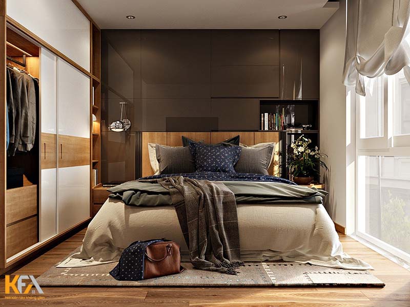 Mẫu phòng ngủ phong cách urban dành cho cặp vợ chồng cá tính