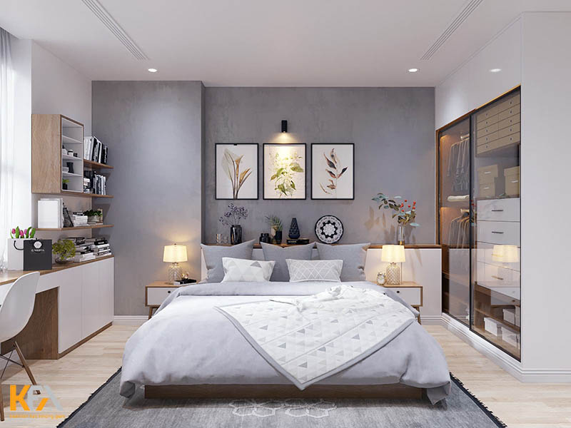 Phòng ngủ đẹp cho nữ thiết kế theo phong cách hiện đại