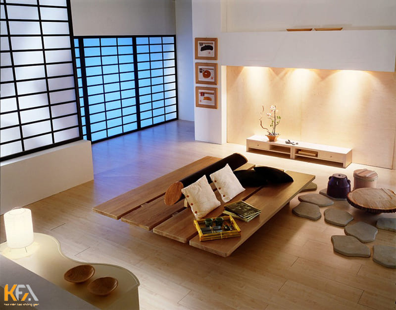Phong cách Zen là sự kết hợp nội thất Nhật Bản, nội thất tối giản Milimalist, phong cách truyền thống