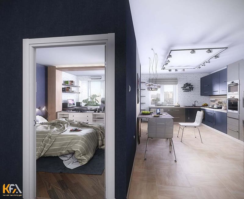 Căn hộ chung cư mini với thiết kế phòng ngủ ấn tượng