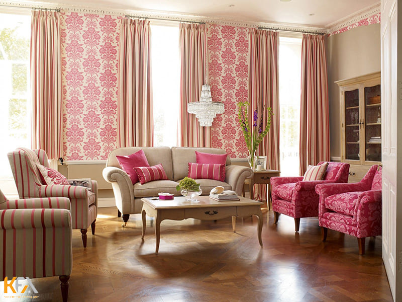 Gam màu hồng đặc trưng trong phong cách Romanticism