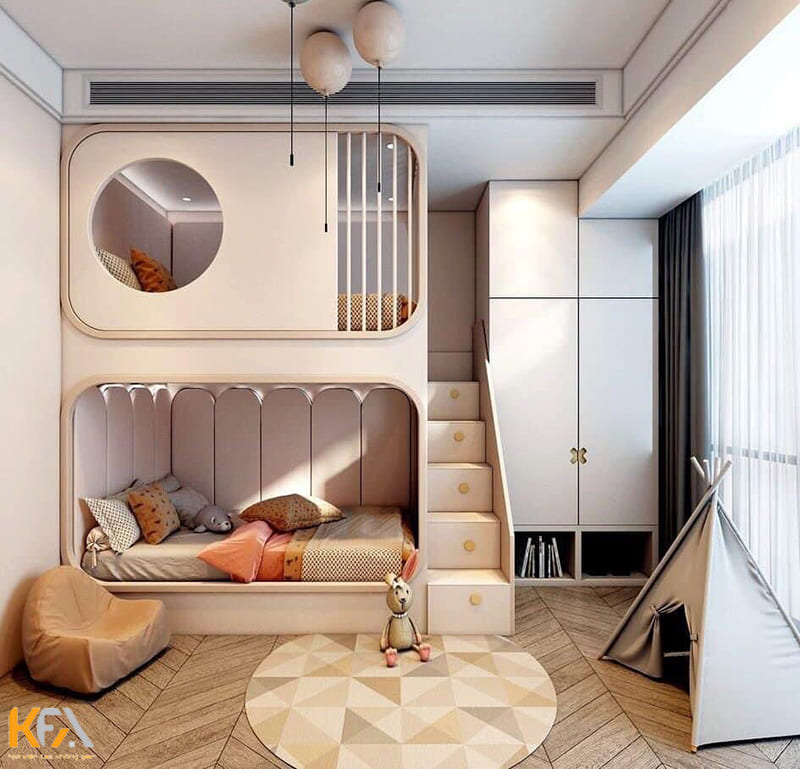 Thiết kế phòng ngủ với nội thất đa năng tiết kiệm diện tích