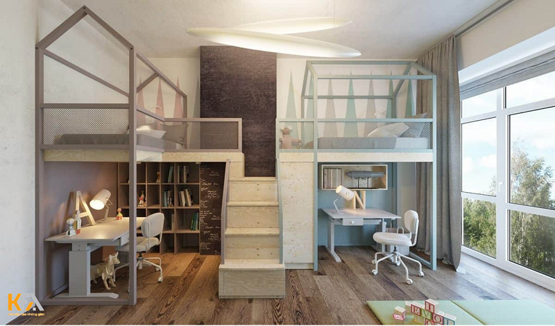 Ý tưởng thiết kế nội thất phòng ngủ cho bé tại chung cư