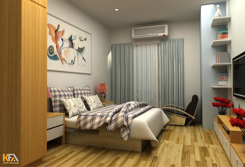 Ý tưởng thiết kế nội thất phòng ngủ chung cư nhỏ