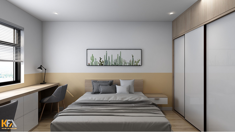 Ý tưởng thiết kế nội thất phòng ngủ chung cư tối giản