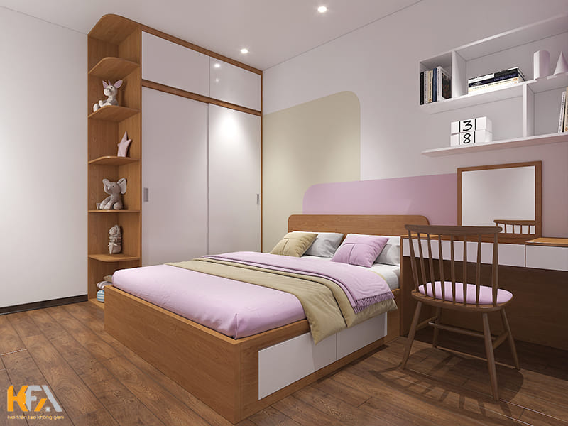 Căn hộ chung cư 2 phòng ngủ An Bình City – 62m2 phong cách Indochine