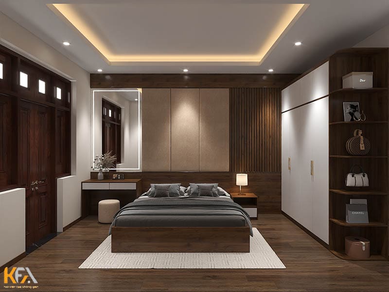 Thiết kế nội thất phòng ngủ master nhà phố 200m2