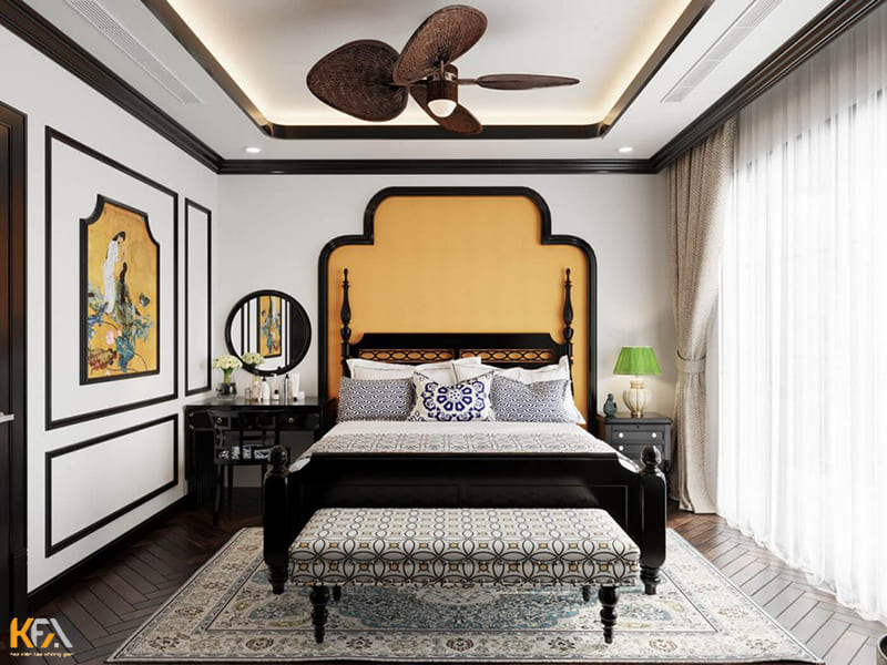 Thiết kế phòng ngủ lạ mắt nhờ họa tiết và màu sắc nổi bật
